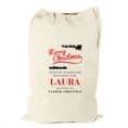Personalised Merry Christmas Cotton Sack
